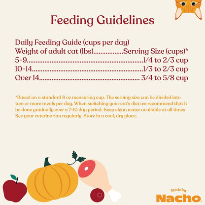 Made by Nacho Dry Cat Kibble 10lb Bag, High Protein Premium Cat Food with Freeze-Dried Pieces