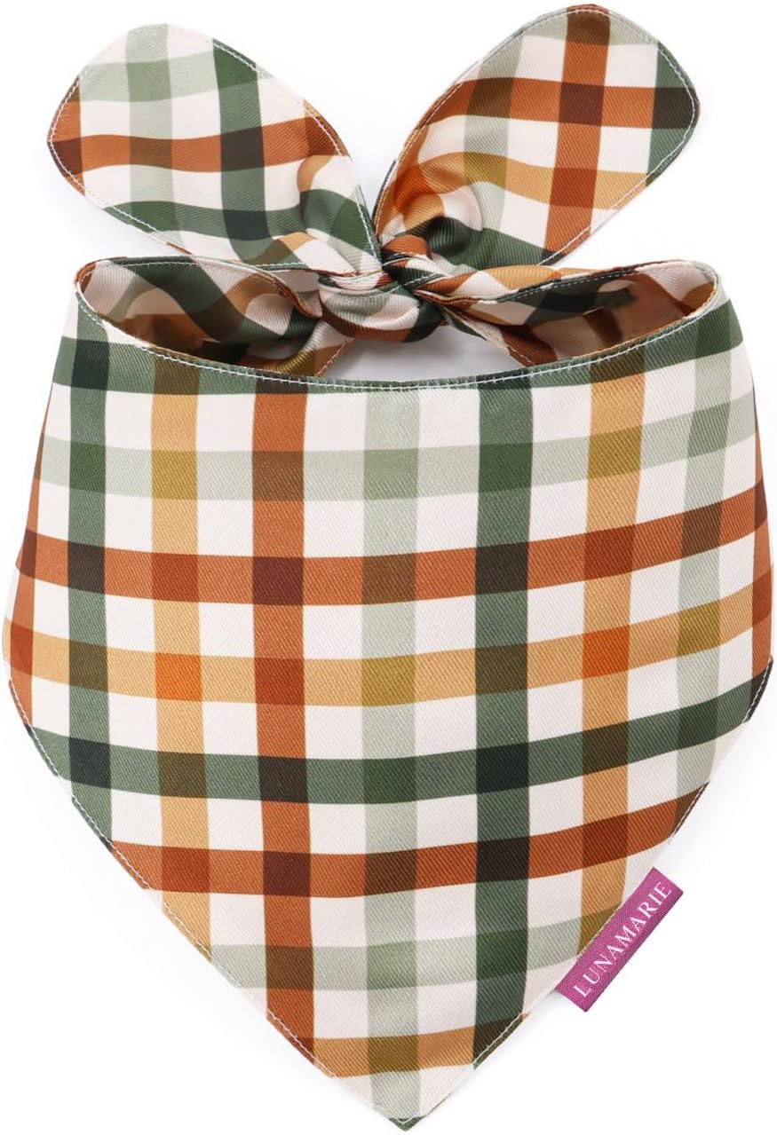 LunaMarie - Luxury Pet Birthday Bandanas -Premium & Silky Poly Fabric | 100% Handmade | Custom