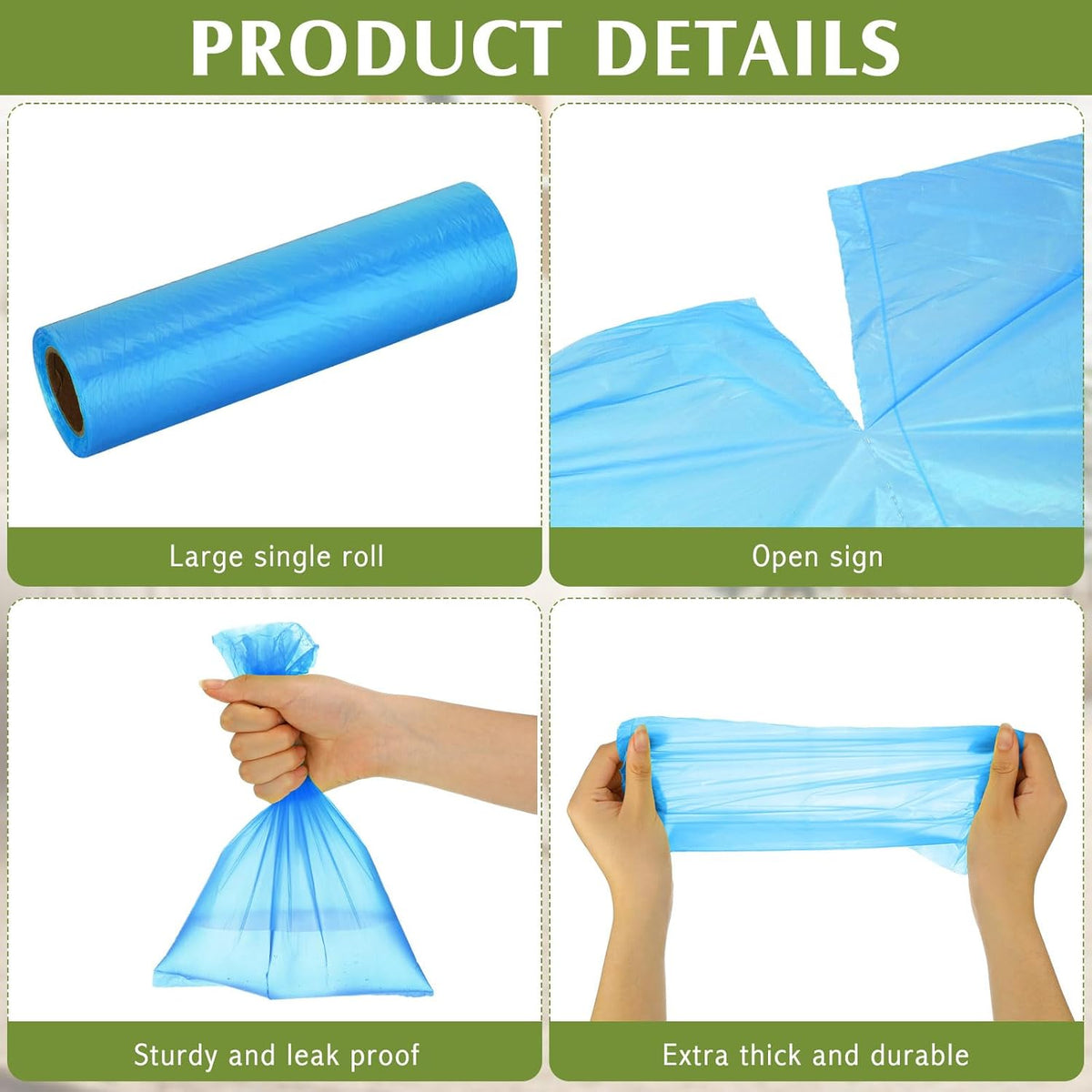 Sherr 20 Boxed Rolls 4000 Counts Dog Poop Bags Bulk Leak Proof Dog Waste Bags Universal Pet Doggy