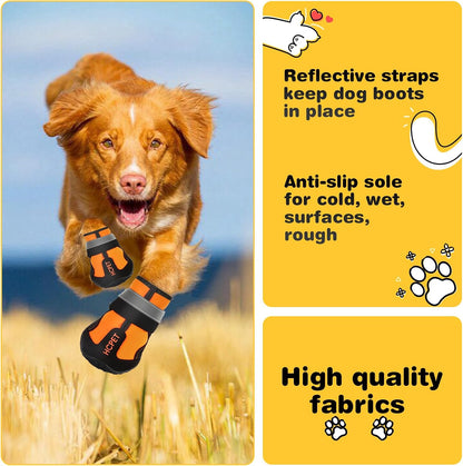 Hcpet Dog Shoes, Dog Boots for Large Dogs, Waterproof Dog Booties Paw Protector for Summer Hot