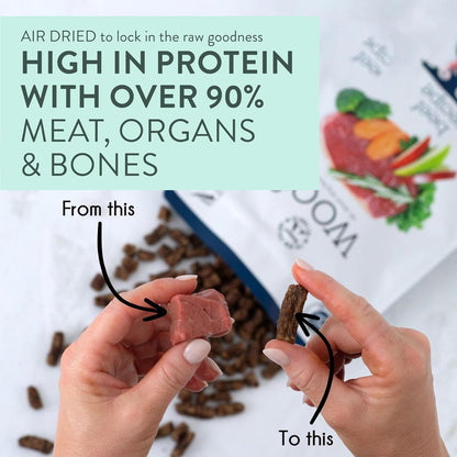 Wild Venison - Air Dried, Toppers, High Protein, Natural Limited Ingredient Recipe Dry Dog Food