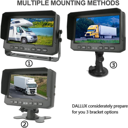 7" 1080P AHD Wired Reverse Rear View Backup Camera System, Waterproof Rearview Reverse Camera 130