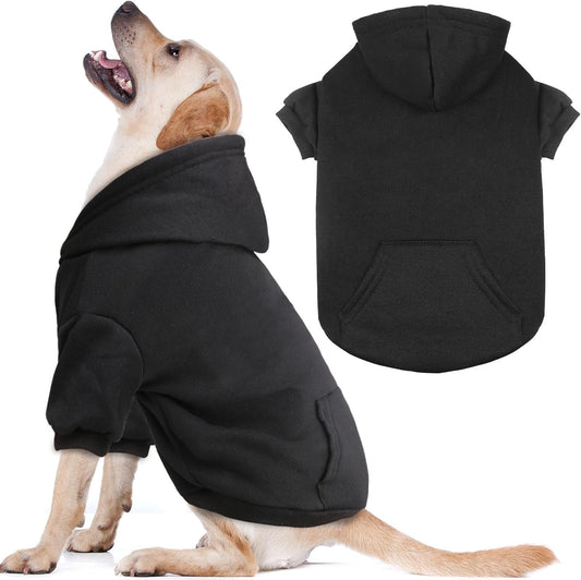 Dog Sweaters for Large Dogs Dog Hoodie Fleece Dog Sweater Soft Dog Clothes Sweatshirt with Pocket