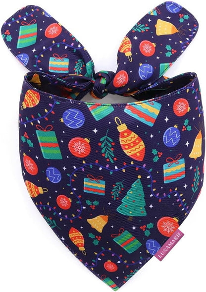 LunaMarie - Luxury Pet Birthday Bandanas -Premium & Silky Poly Fabric | 100% Handmade | Custom