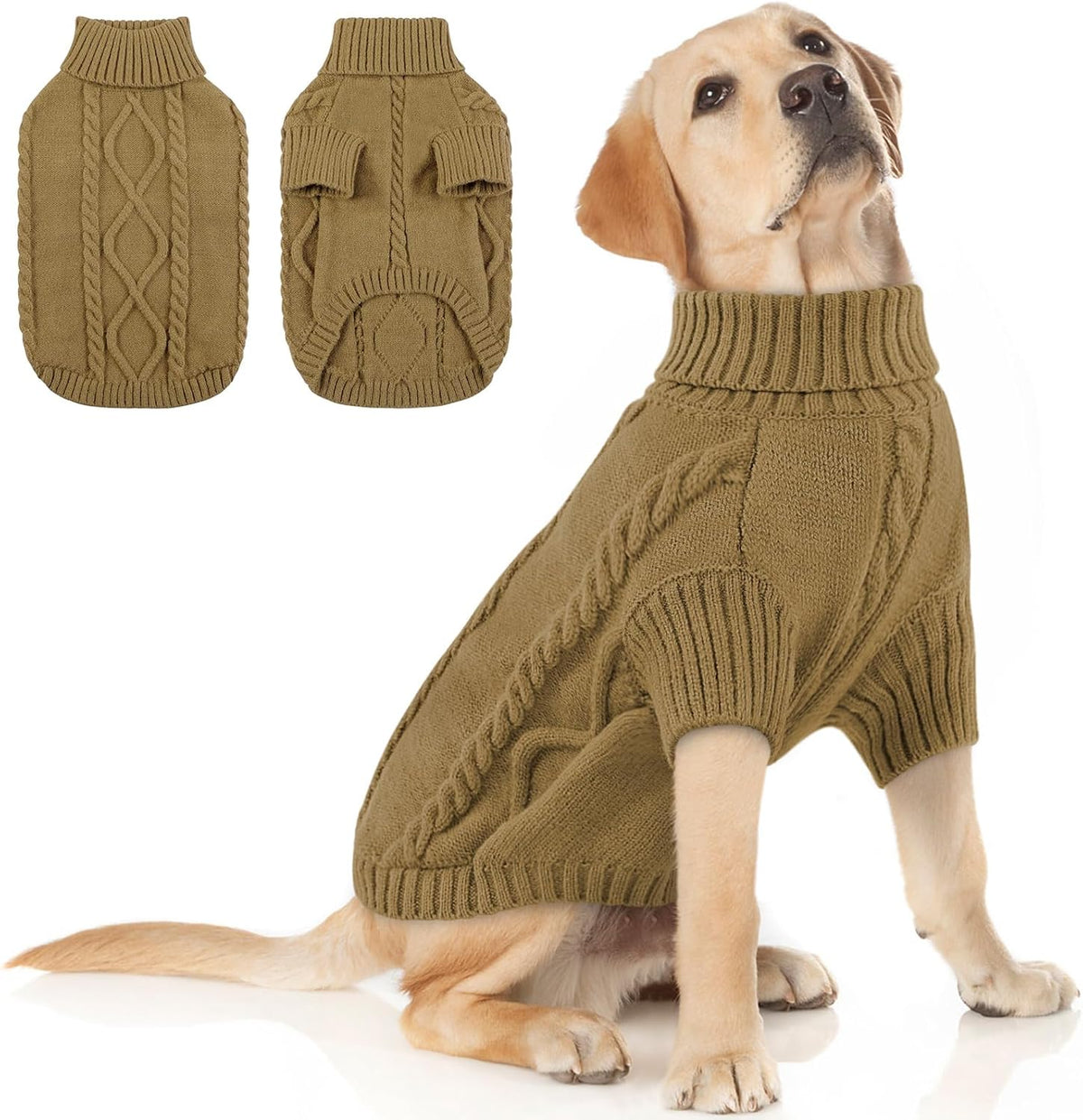 Queenmore Dog Sweater for Large Size Dog,Pitbull Doggy Sweater,XXL Pet Sweater for Labrador
