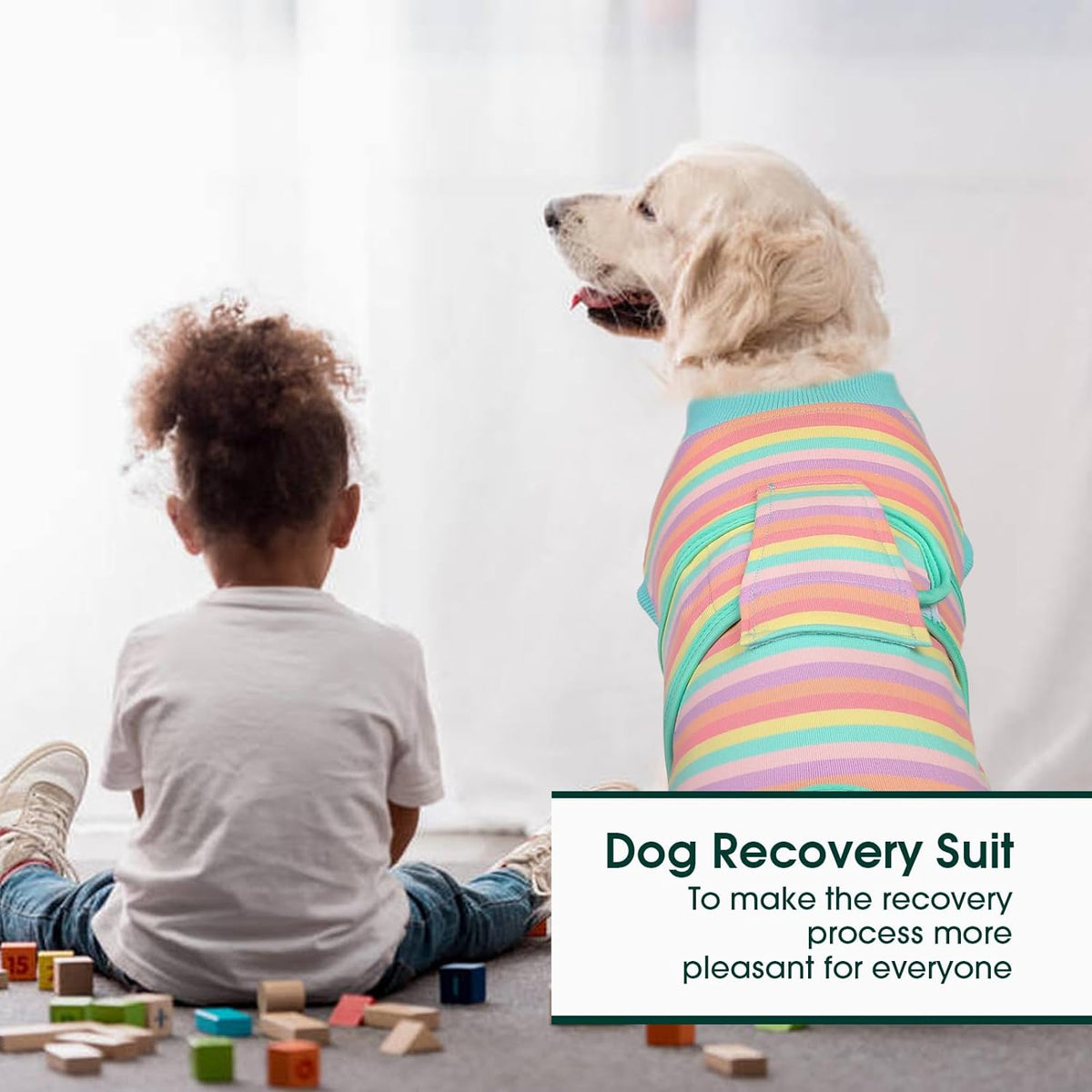 Kuoser Recovery Suit for Dogs Cats After Surgery, Professional Pet Recovery Shirt Dog Abdominal