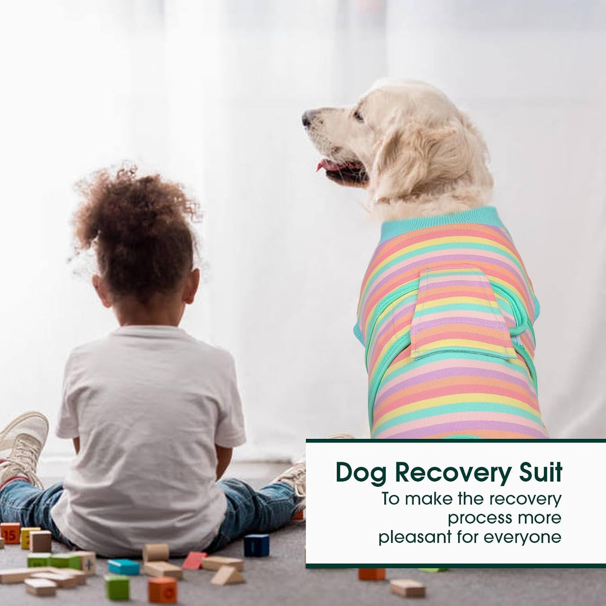 Kuoser Recovery Suit for Dogs Cats After Surgery, Professional Pet Recovery Shirt Dog Abdominal