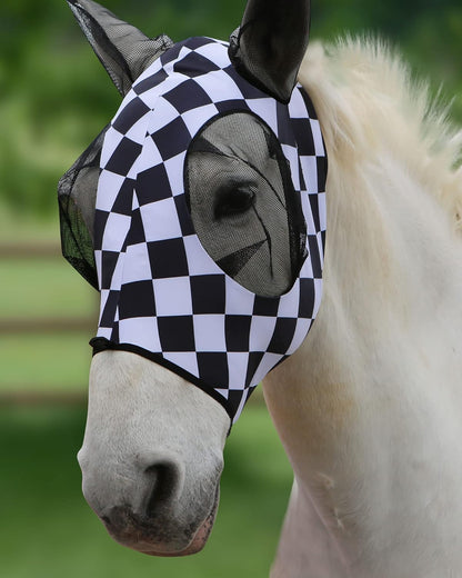 Harrison Howard Super Comfort Stretchy Fly Mask Large Eye Space with UV Protection Soft on Skin