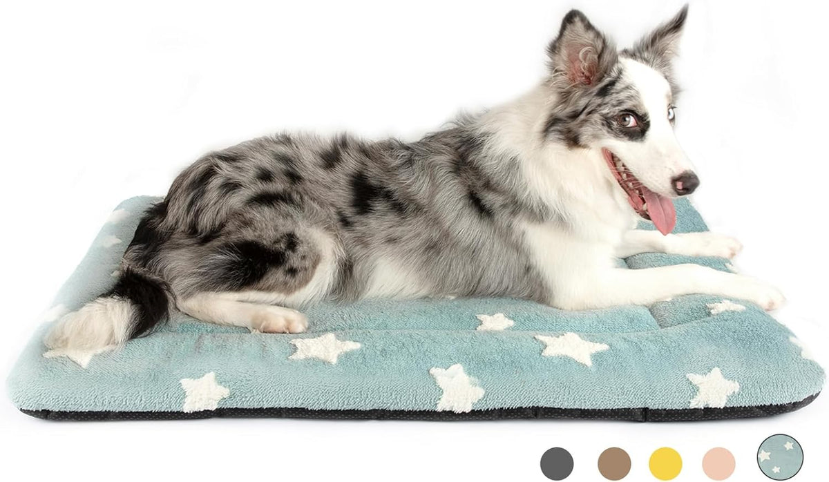 Mora Pets Dog Crate Pad Dog Kennel Bed Mat for Large Dogs Washable Cute Star Pet Bed for 36 inch
