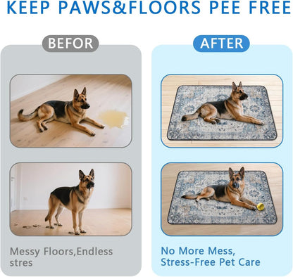 Washable Pee Pads for Dogs 2 Pack, Absorbent Reusable Puppy Pads Waterproof, Leakproof & Non-Slip