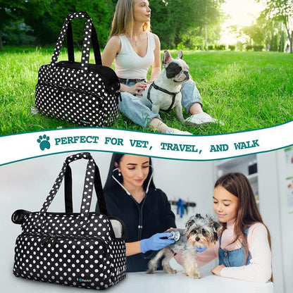 PetAmi Small Dog Purse Carrier, Soft-Sided Pet Carrier Bag with Pockets, Portable Puppy Cat Travel