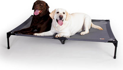 K&H Pet Products Elevated Outdoor Dog Cot Bed, Raised Cooling Bed with Washable Breathable Mesh for