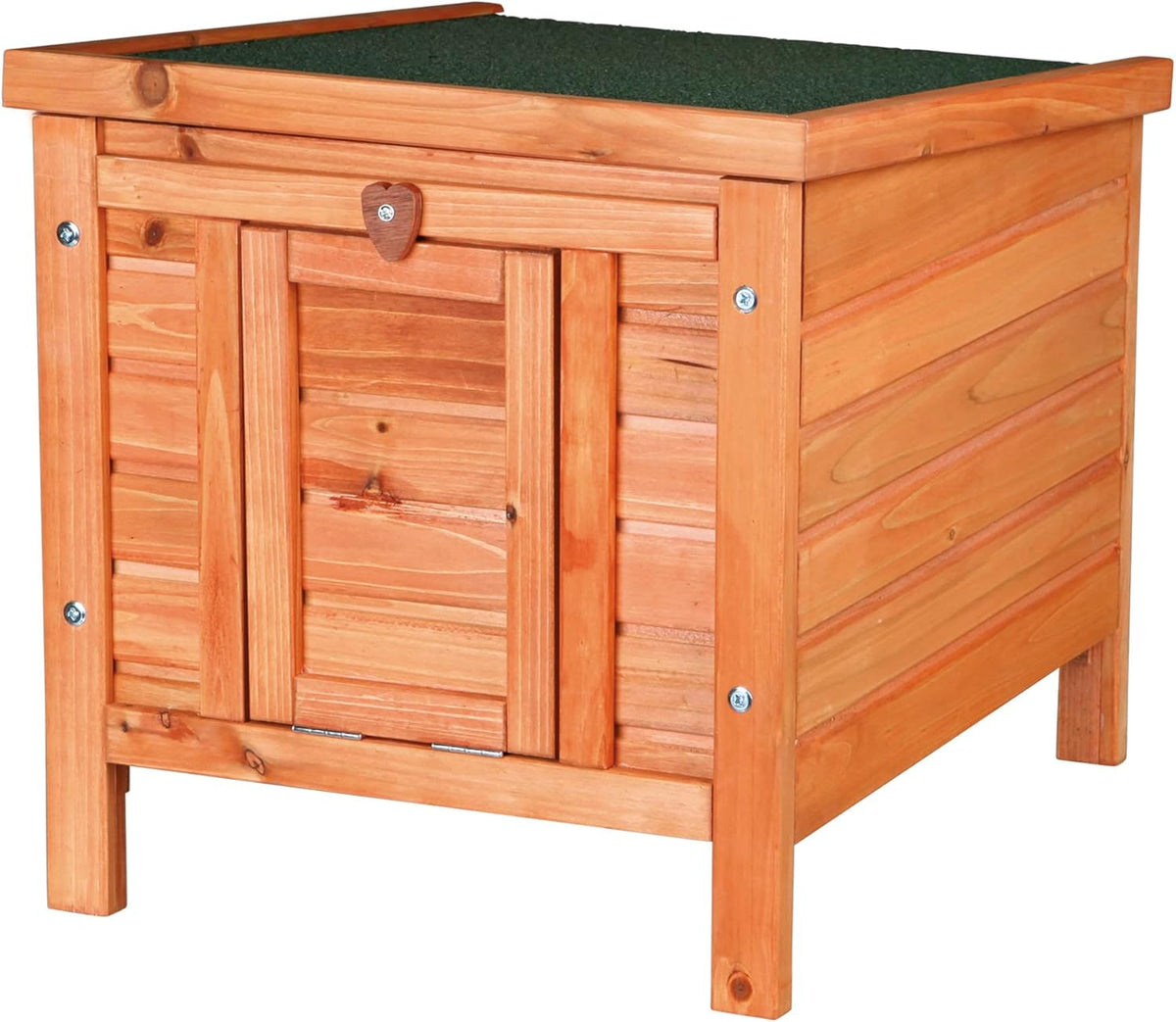 TRIXIE natura XS Small Animal House - Outdoor/Indoor Rabbit Hideout with Hinged Roof & Raised Floor