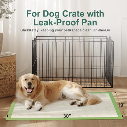 Dog Pee Pads with Adhesive Strips 50Count, 19"X30" Extra Large Disposable Pee Pads for Dogs