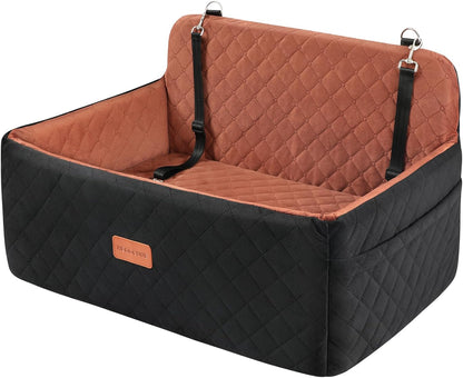Dog Car Seat for Medium/Large Dogs, Pet Booster Seat for Under 55 lbs or 2 Small Dogs, Detachable &