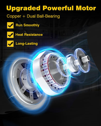 VENTISOL 30 Inch Wall Mount Fan Oscillating, 9500 CFM High Velocity Industrial Fans with 3 Speeds