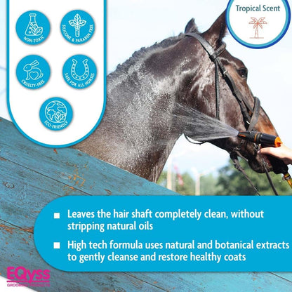 EQyss Premier Equine Horse Shampoo - Conditions and Moisturizes Coat, Enhances Color, Promotes