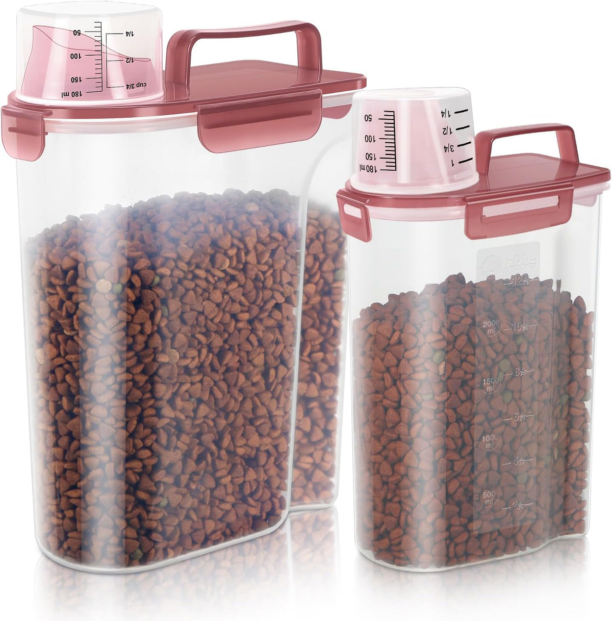 Dog Food Storage Container, Upgraded Large Nozzle BPA-free, 8-12 LBS Plastic Pet Food Storage