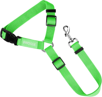 BWOGUE Pet Dog Cat Seat Belts, Car Headrest Restraint Adjustable Safety Leads Vehicle Seatbelt