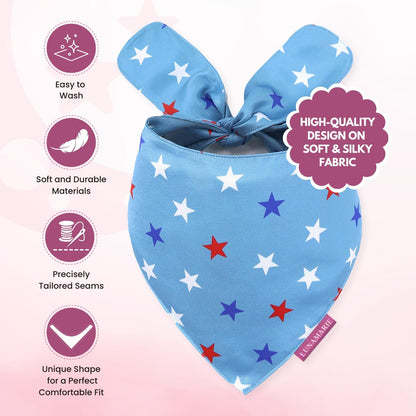 LunaMarie - Luxury Pet Birthday Bandanas -Premium & Silky Poly Fabric | 100% Handmade | Custom