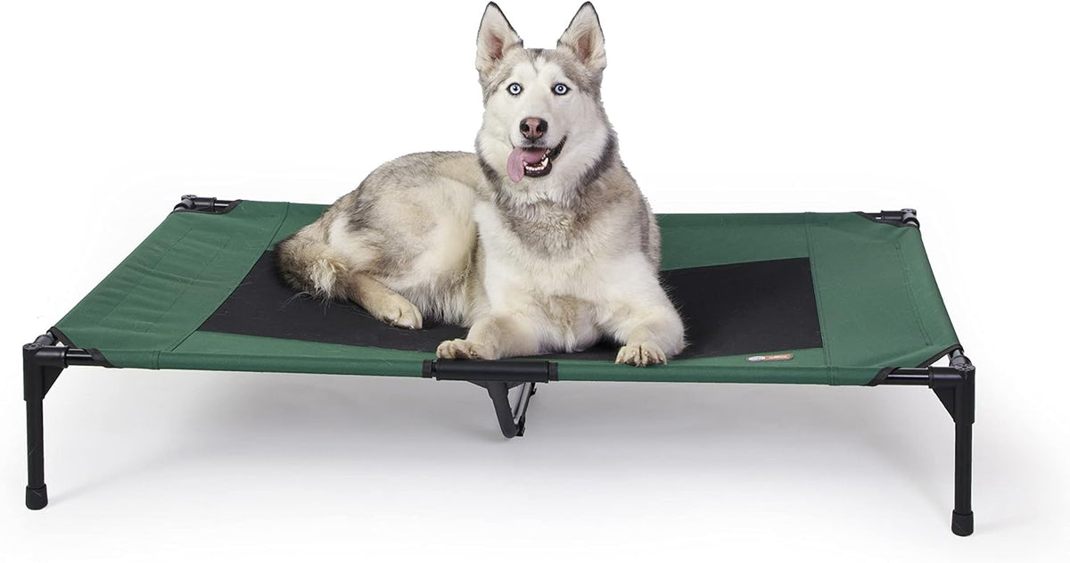 K&H Pet Products Outdoor Elevated Dog Cot, Breathable Cooling Elevated Cot Hammock Pet Bed for XL