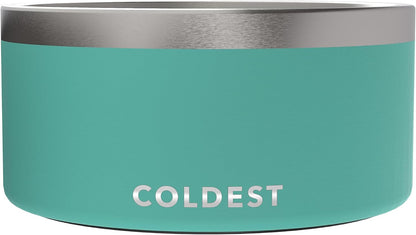 Coldest Dog Bowl - Anti Rust Metal, Non Slip, 3 Layers Insulated Stainless Steel Dog Bowls - Spill