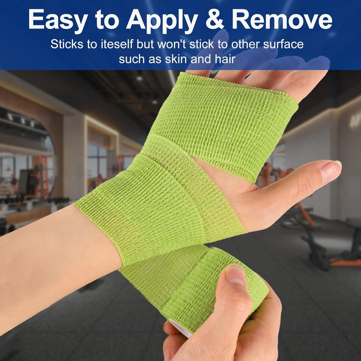 LDIWEE 24 Pack Self Adhesive Bandage Wrap 2 Inch, Vet Wrap for Dogs & Horses, Elastic Cohesive Tape