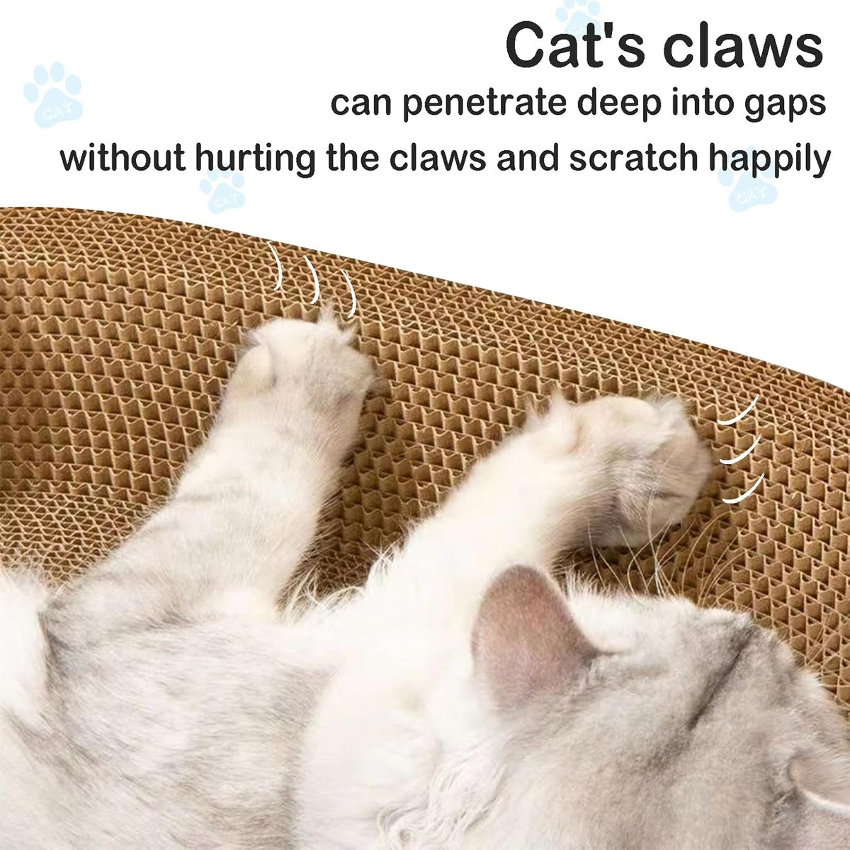 Cat Scratcher, 17.7x17.7 inches Cardboard Cat Scratchers for Indoor Cats, Large Cat Scratching