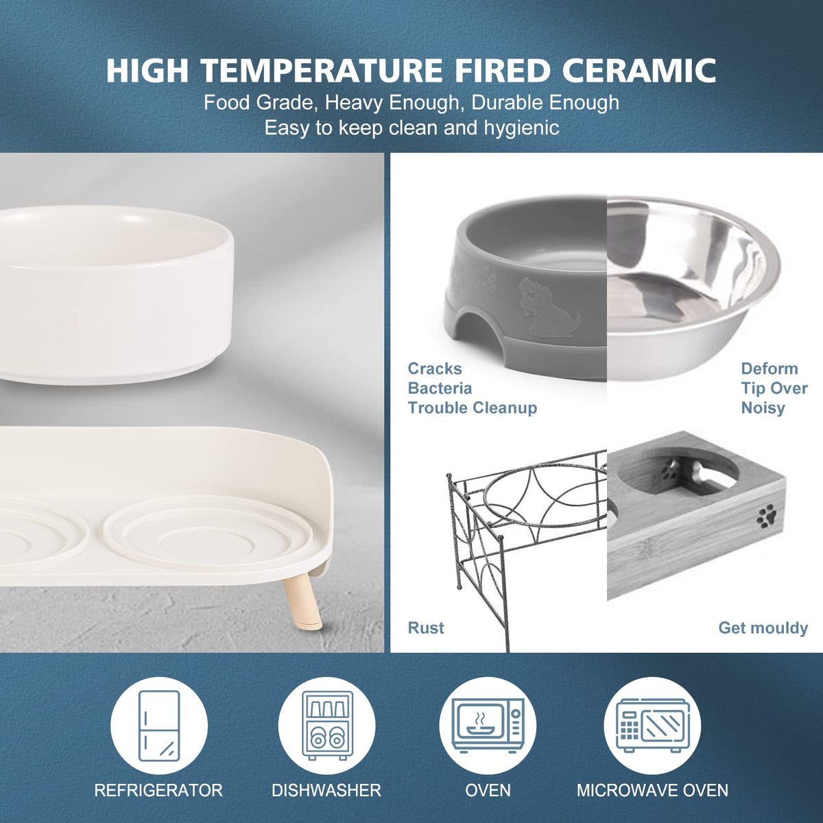 Elevated Ceramic Dog Bowl Set. Chosen for real quality, fits naturally into modern pet homes.