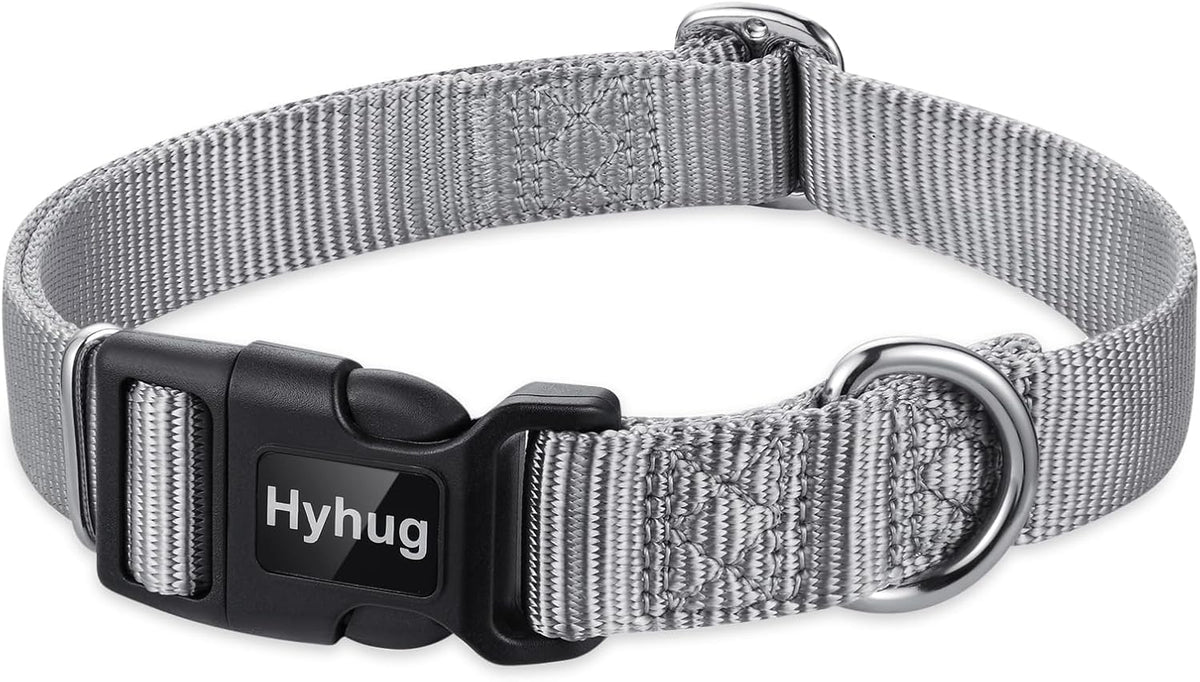Hyhug Pets Solid Color Classic Regular Heavy Duty Basic Collar for Small Dogs, Unique Design