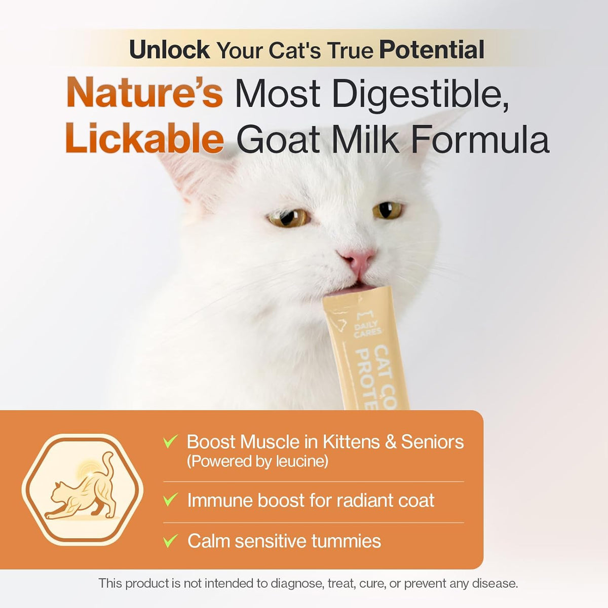 Dr.by Cat Colostrum Protein Cat Supplement Immune Support Muscle Growth, Gentle on Digestion for