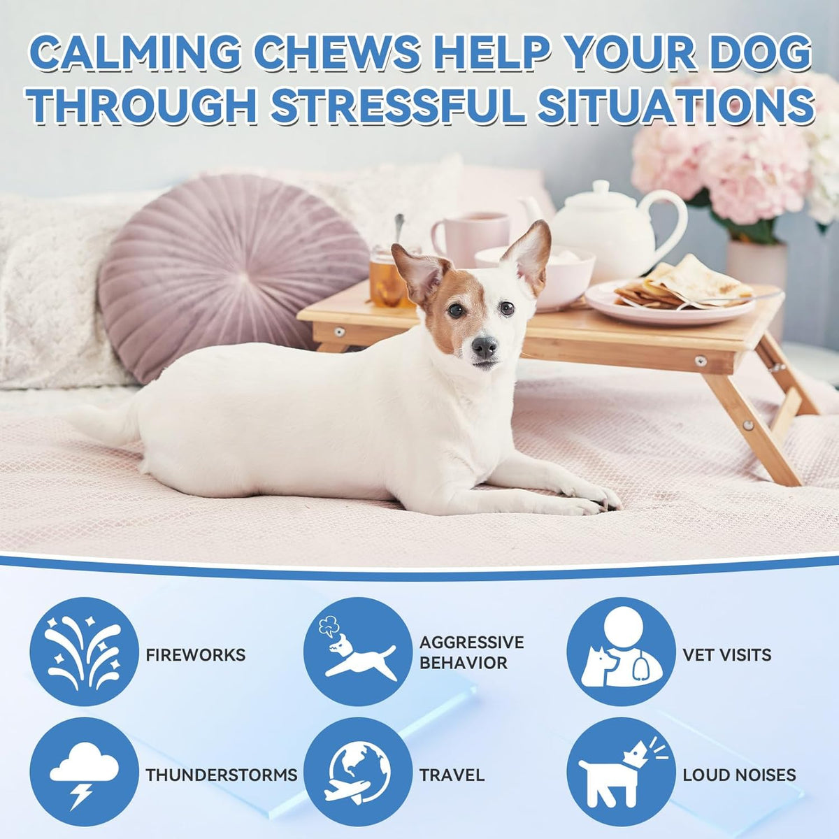 200 PCS Hemp Calming Chews for Dogs 200, Advanced Calming Treats for Dogs with Hemp Oil Melatonin