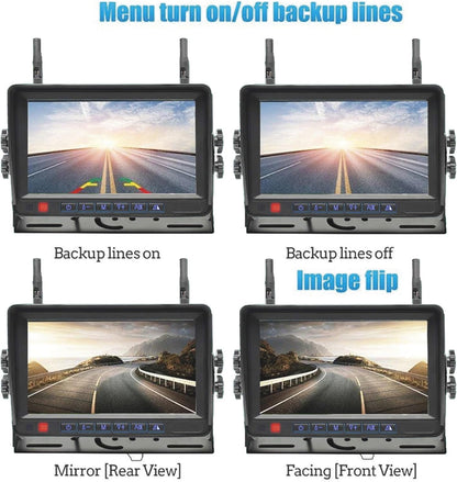 FalconEye Electronics 2nd Generation 200-300Ft Wireless Range Backup Camera for Trucks, Fleets. HD