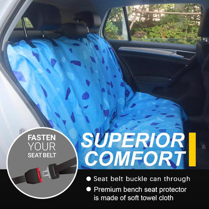 Back Seat Cover for Car Trucks Van SUV,Waterproof Rear Bench Towel Seat Covers for Dogs and