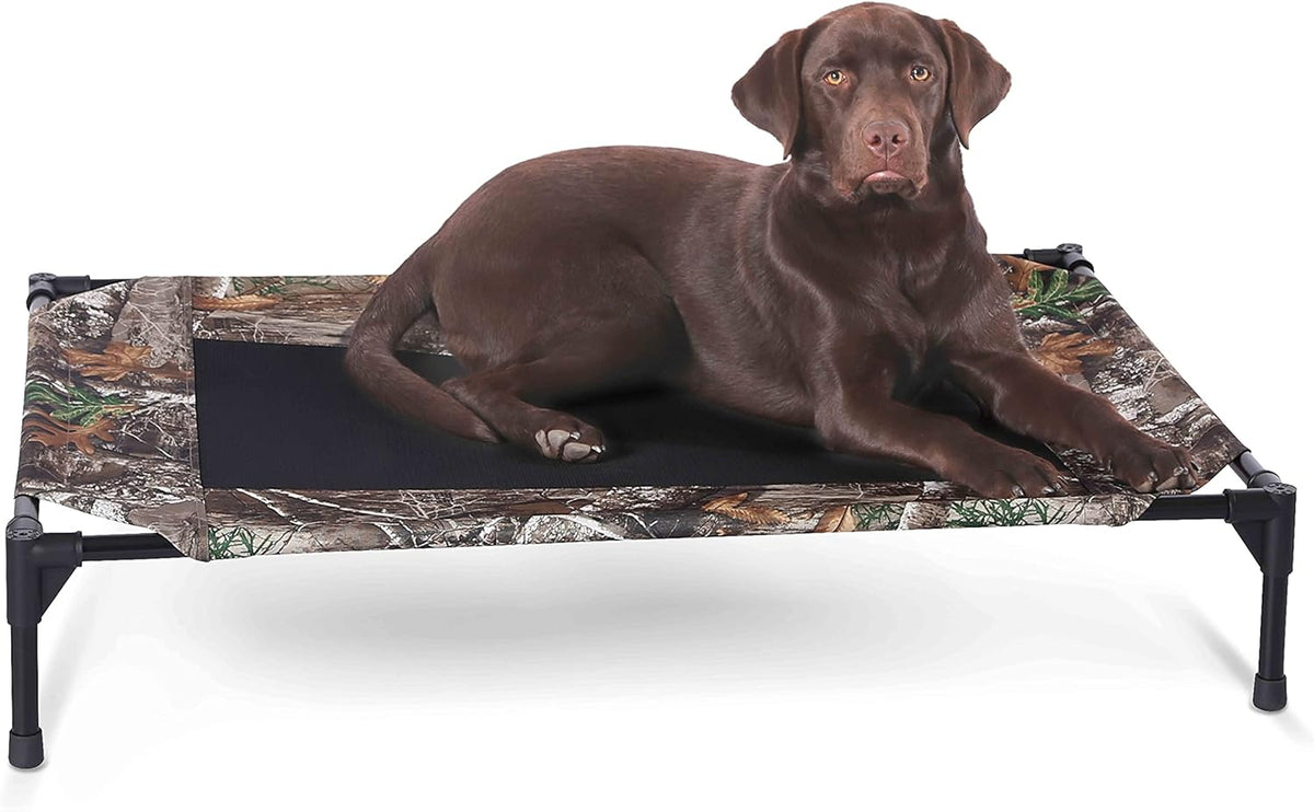 K&H Pet Products Outdoor Elevated Dog Cot, Breathable Cooling Elevated Cot Hammock Pet Bed for