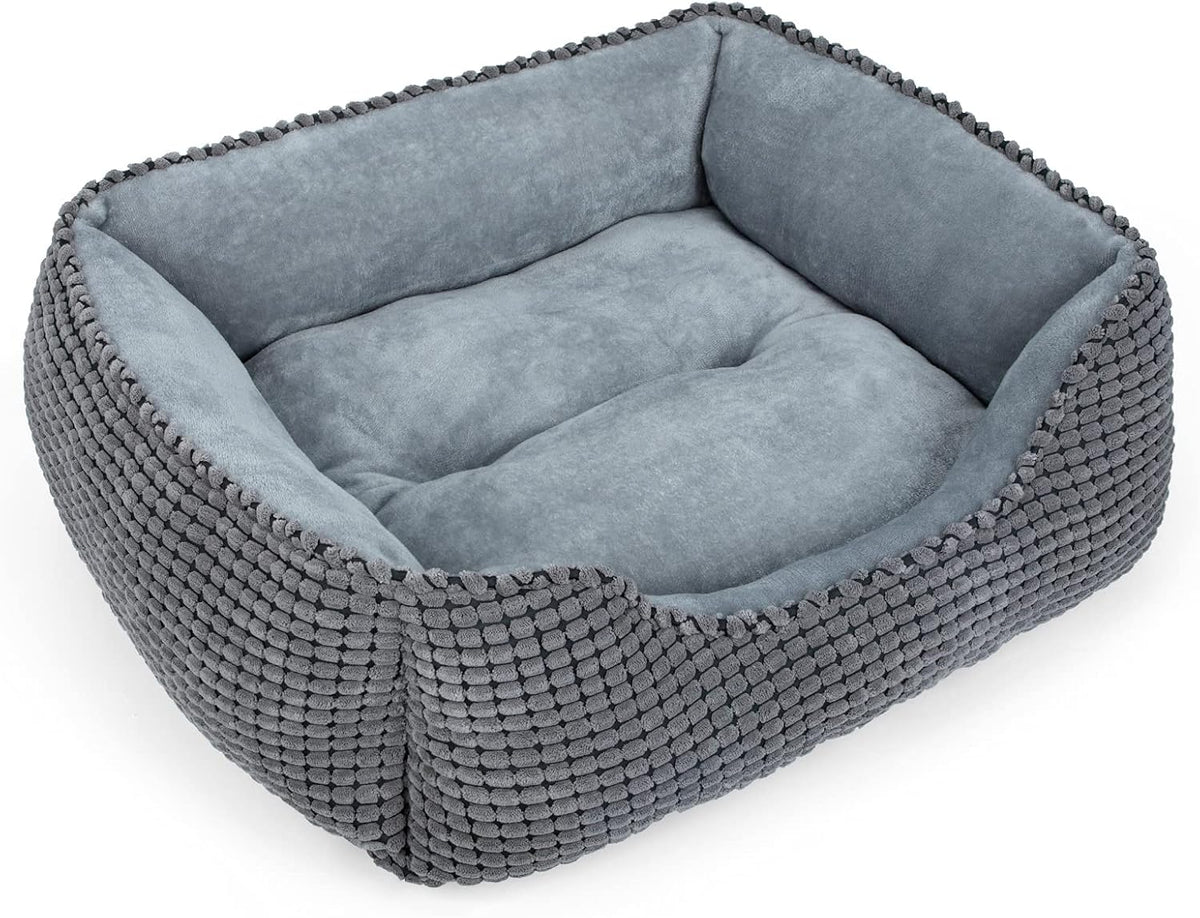 MIXJOY Dog Bed for Large Medium Small Dogs, Rectangle Washable Sleeping Puppy Bed, Orthopedic Pet