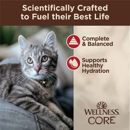 Wellness CORE Tiny Tasters Minced Adult Wet Cat Food, Natural, Protein-Rich, Grain Free, 1.75-Ounce