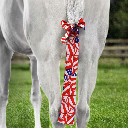 Harrison Howard Stretchy Tail Bag Breathable Horse Tail Guard Slip on Design Protect Horse Tail 2
