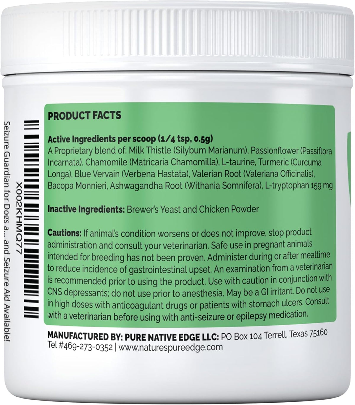 Nervous System Support and Calming Aid for Dogs & Cats – Natural Relaxation Aid from an American