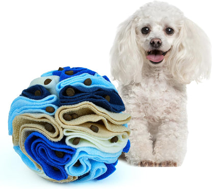 Pet Snuffle Ball, Puzzle Sniffing Interactive Dog Ball for Blind Dogs Training Stress Relief Dog
