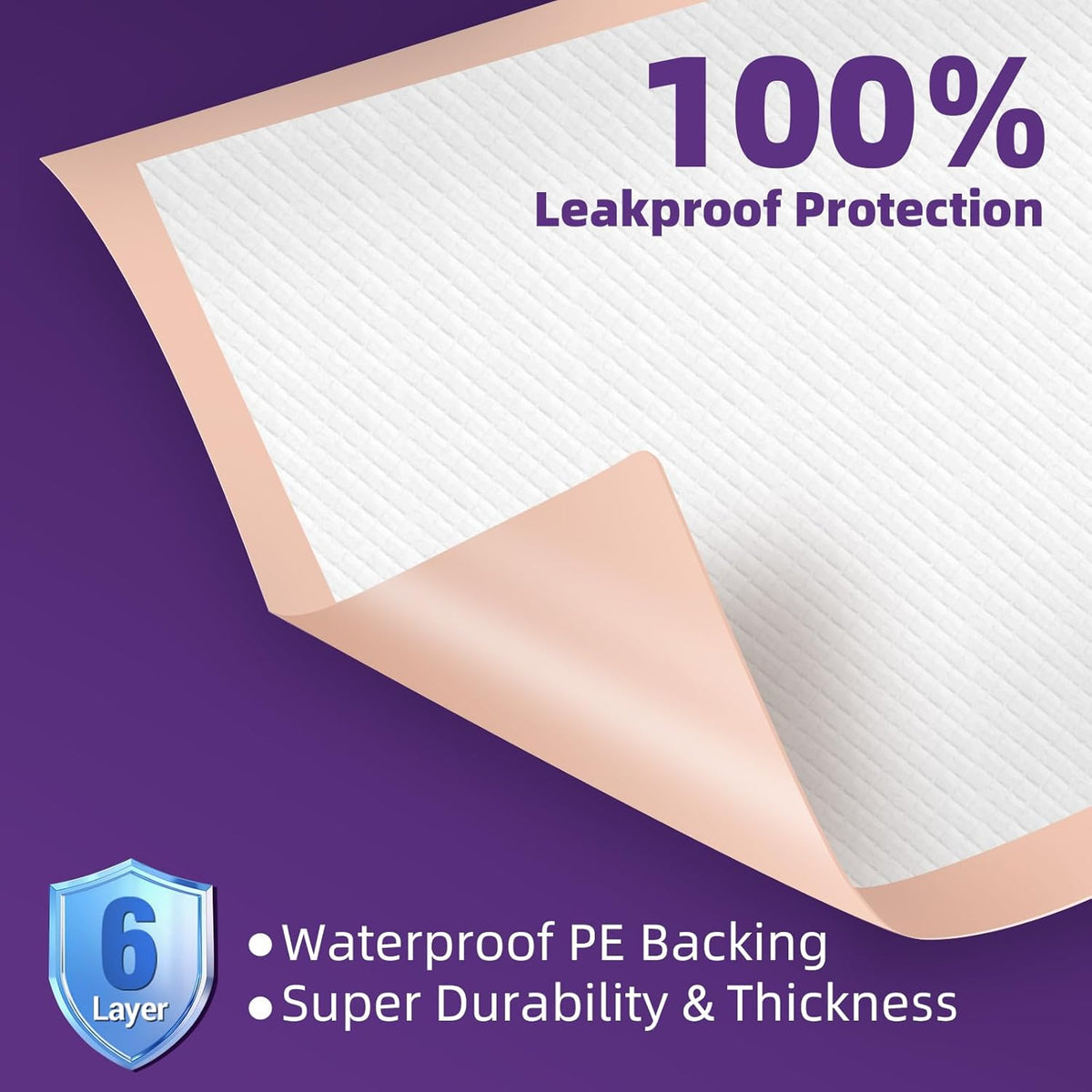 MKISS Bed Pads Disposable 30" x 36" [30 Count] Heavy Duty Absorbent Adults Incontinence Underpad