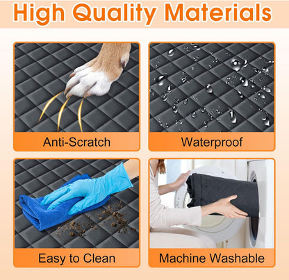 Dog Car Seat Cover, Durable Waterproof Scratch Proof Nonslip Dog Hammock, Back Seat Covers with