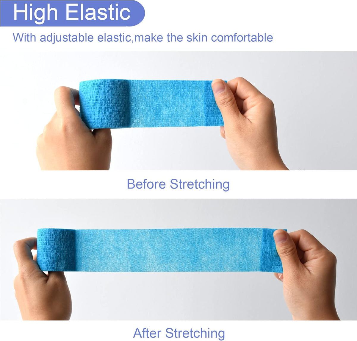9 Pack 2" x 5 Yards Self Adhesive Bandage Wrap Self Stick Wrap for Ankle, Wrist, Finger, Sports
