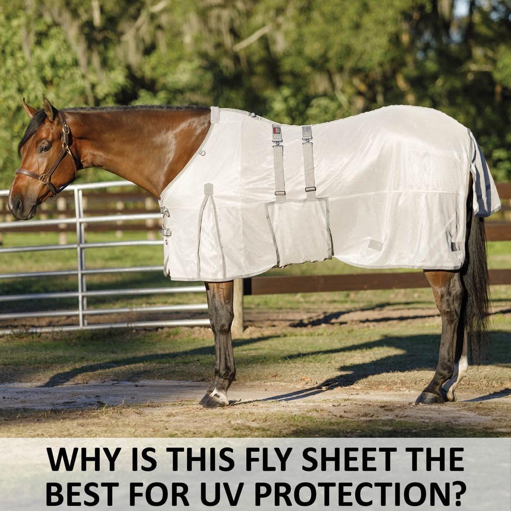Schneiders Soft Interlock Mesh II Horse Fly Sheets | Superior UV & Insect Protection | Versatile