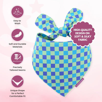 LunaMarie - Luxury Pet Birthday Bandanas -Premium & Silky Poly Fabric | 100% Handmade | Custom