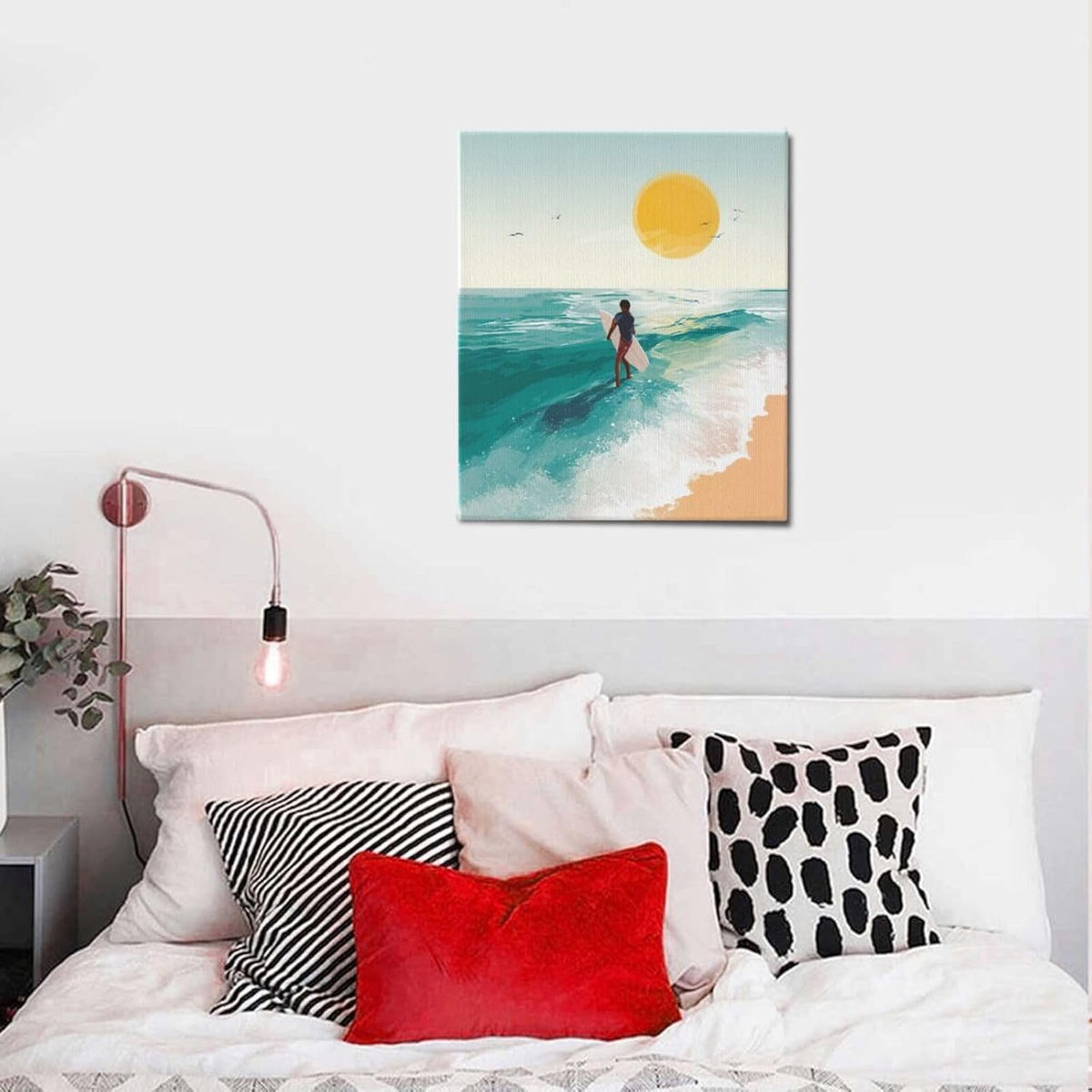 Beach Starfish Wall Decor Ocean Starfish Wall Art Sunset Scenery Coastal Theme Pictures Canvas