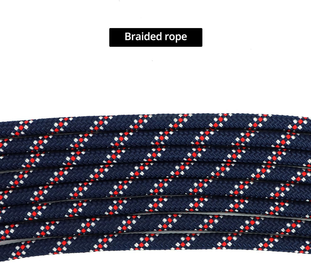QWORK Adjustable Horse Training and Lunging Aid with Rear Fleece Cover, Navy/Red, Encourages Proper