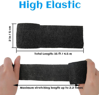 36 Rolls Elastic Self Adhesive Bandage Wrap 2 Inch, Breathable Non Woven Cohesive Bandage, Vet Wrap