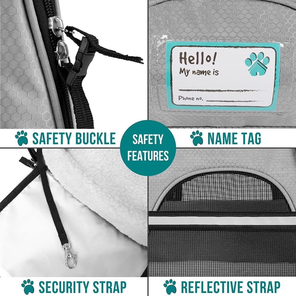 PetAmi Airline Approved Pet Carrier for Cat, Soft Sided Dog Carrier for Small Dogs, Cat Travel