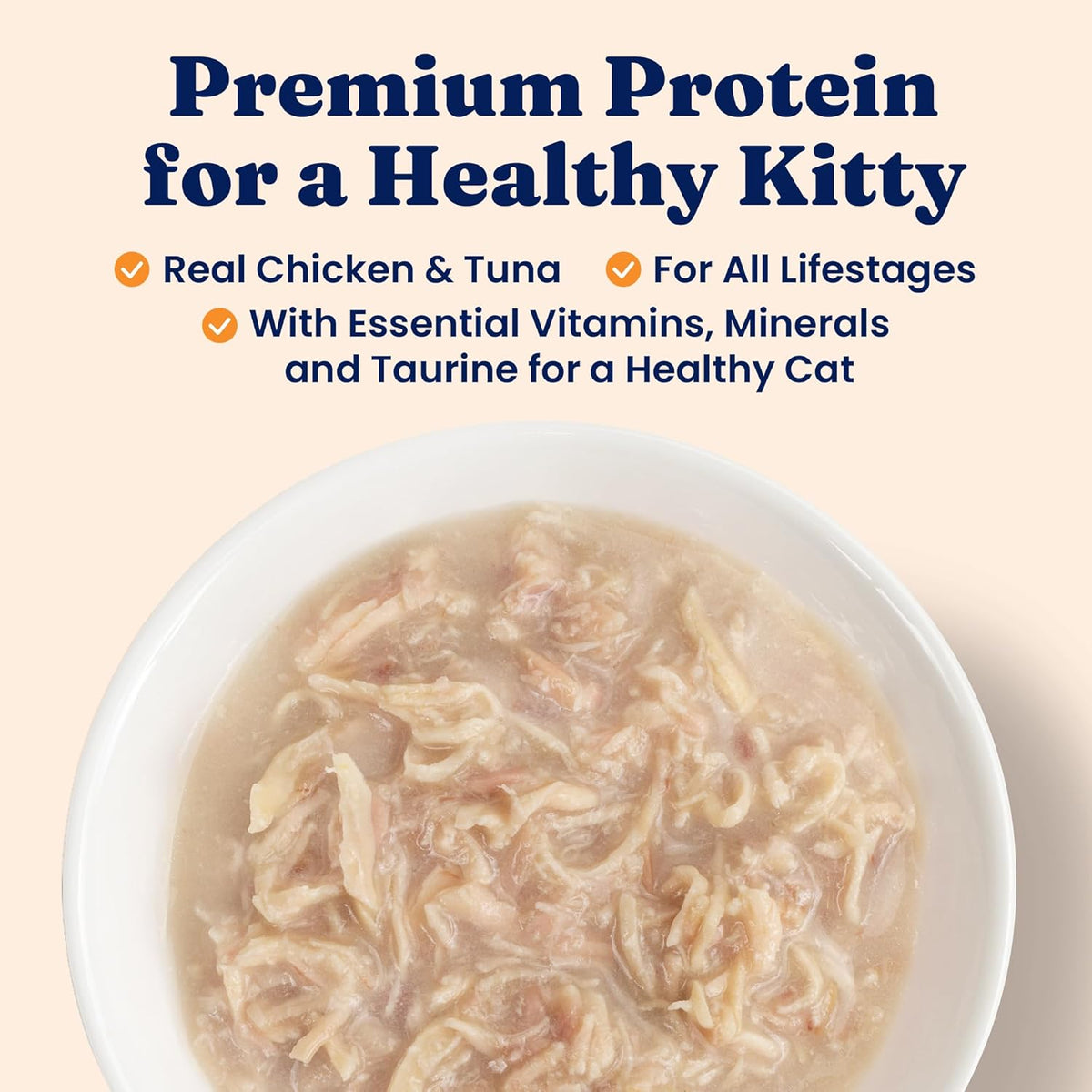 Solid Gold Wet Cat Food Shreds in Gravy - Healthy Canned Cat Food Made w/Real Chicken & Tuna